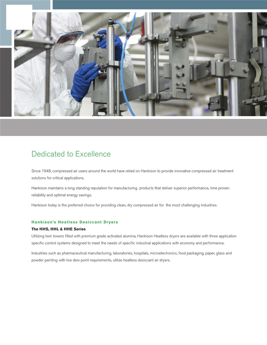 HHL、HHS&HHE系列无热再生吸附式干燥器